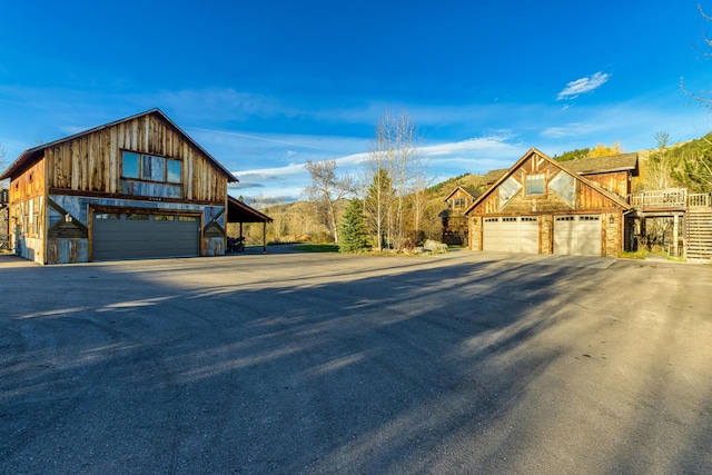 exterior space featuring a garage