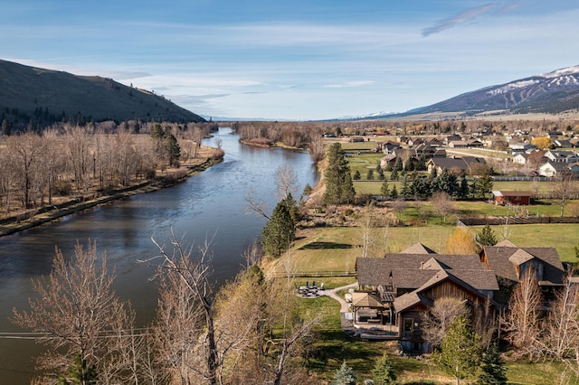 property view of water with a mountain view