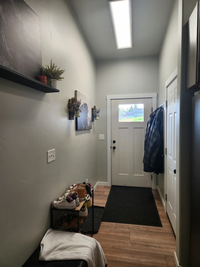 entrance foyer featuring hardwood / wood-style floors