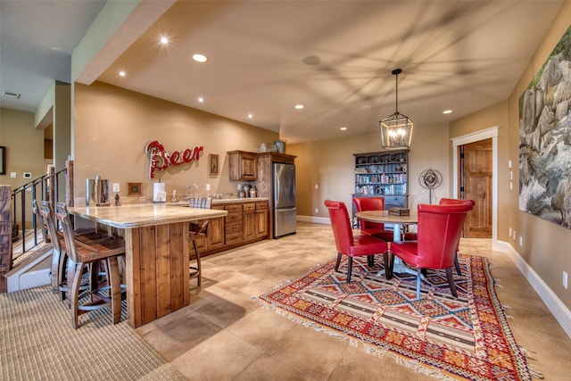 view of dining space