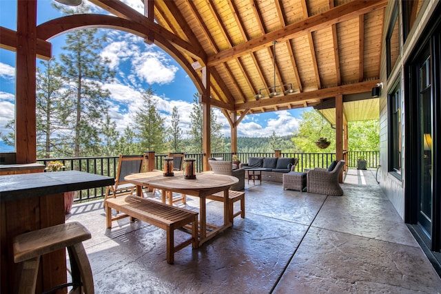 view of patio / terrace with outdoor lounge area