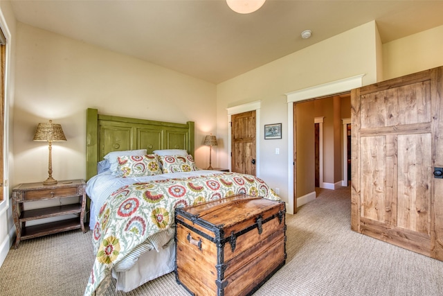 bedroom featuring carpet flooring