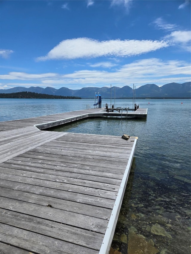 38648 Masumola Rd, Polson, MT 59860 - view of dock with a water and mountain view