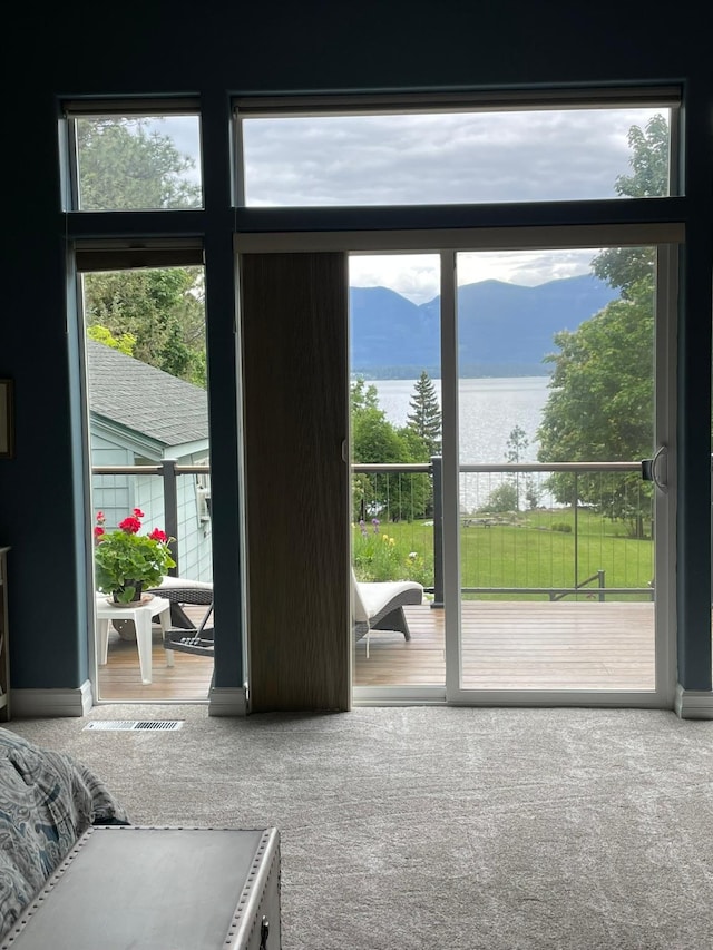 38648 Masumola Rd, Polson, MT 59860 - interior space featuring a wealth of natural light and a mountain view