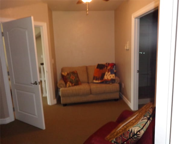 38648 Masumola Rd, Polson, MT 59860 - living area featuring baseboards and ceiling fan