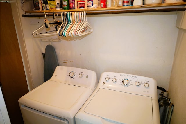 laundry area with washer and dryer