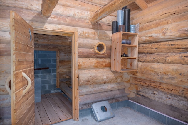 view of sauna / steam room