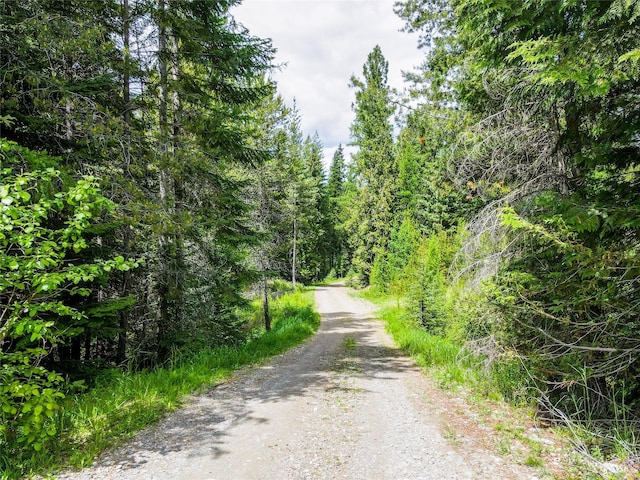 view of road