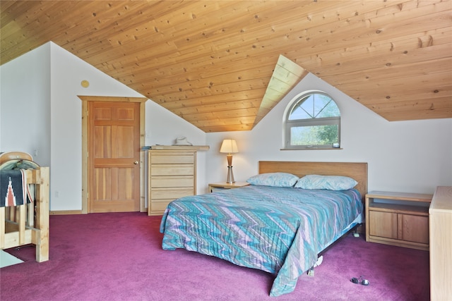 625 Middle Burnt Fork Rd, Stevensville, MT 59870 - bedroom featuring lofted ceiling, carpet, and wood ceiling