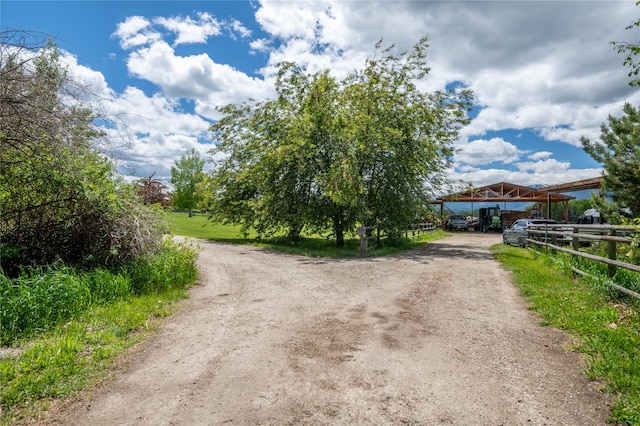 view of road