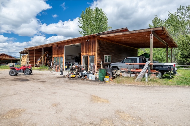 625 Middle Burnt Fork Rd, Stevensville, MT 59870 - view of outbuilding with dirt driveway