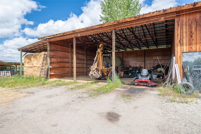 625 Middle Burnt Fork Rd, Stevensville, MT 59870 - view of pole building featuring a detached carport