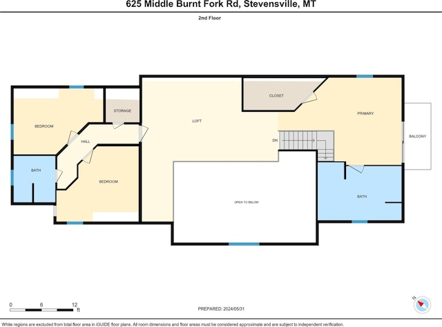 625 Middle Burnt Fork Rd, Stevensville, MT 59870 - view of property floor plan