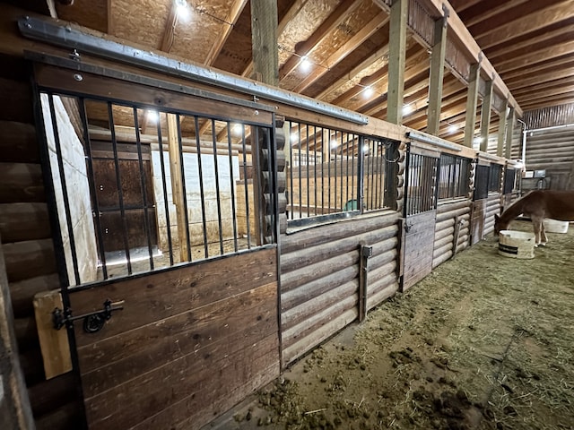 view of horse barn