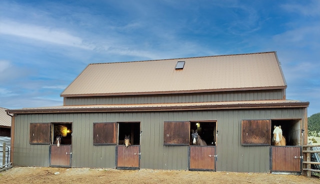 view of horse barn