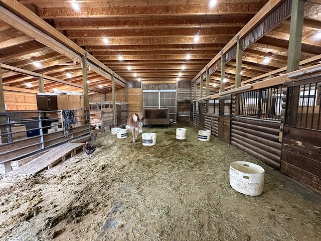 view of horse barn