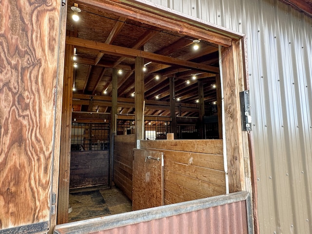 view of horse barn