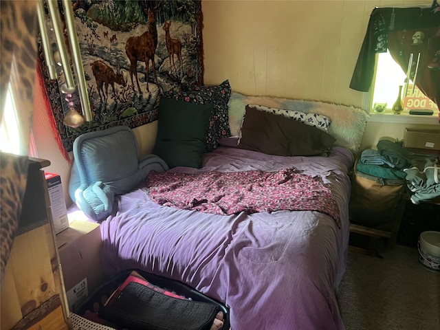 bedroom featuring carpet flooring