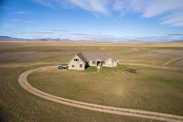 bird's eye view featuring a rural view