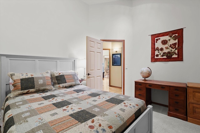 bedroom featuring carpet flooring