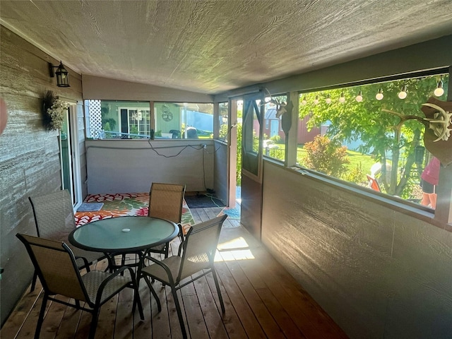 view of sunroom