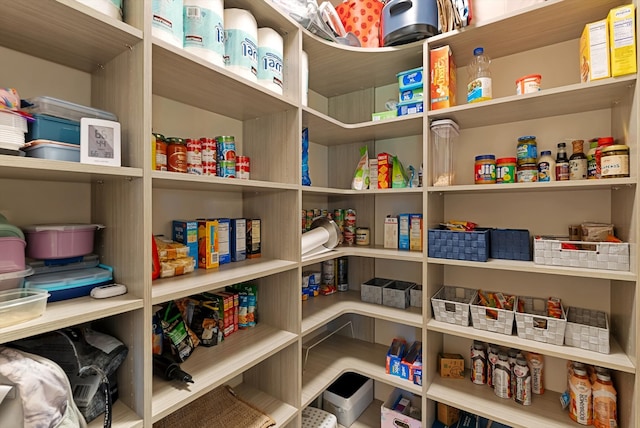 view of pantry