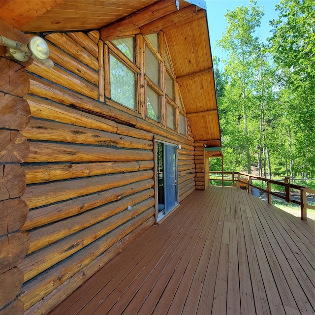15426 Steamboat Dr, Augusta, MT 59410 - view of wooden terrace
