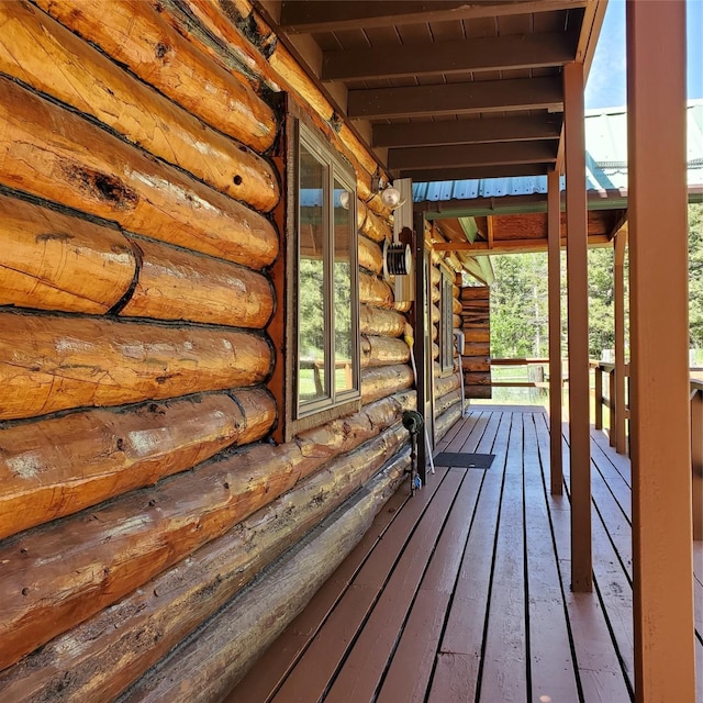 15426 Steamboat Dr, Augusta, MT 59410 - view of wooden terrace