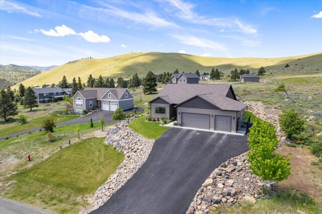 exterior space with a mountain view