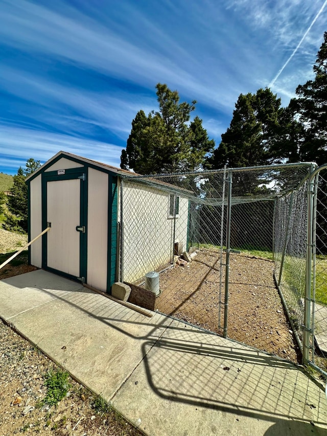 view of outdoor structure