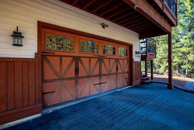 entrance to property with a balcony