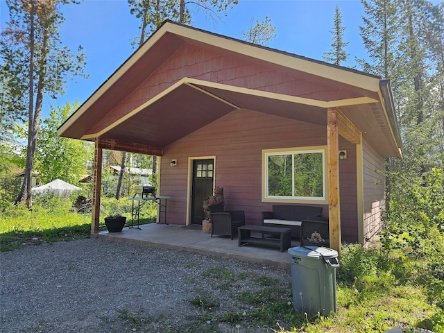 exterior space featuring a patio area