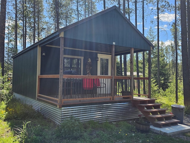 view of rear view of property