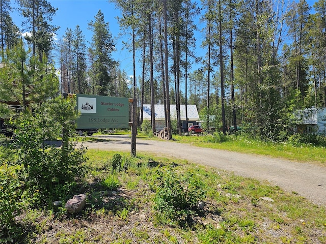 view of road