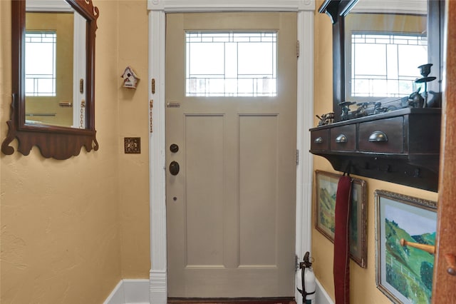 view of doorway to outside