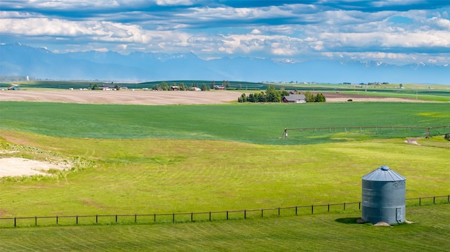 surrounding community featuring a lawn and a rural view