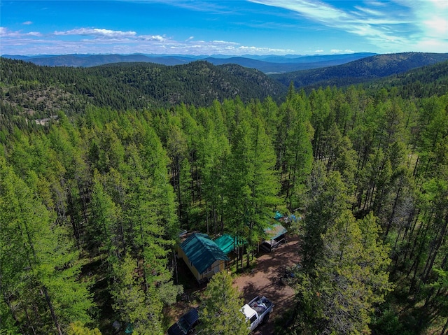NHN W Ashby Creek Rd, Potomac, MT 59823 - aerial view of a forest and a mountainous background