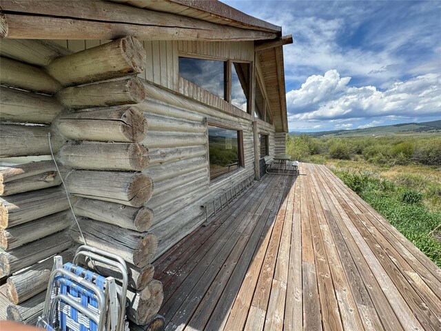 view of wooden terrace