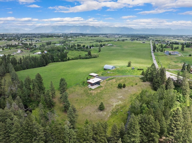 aerial view featuring a mountain view