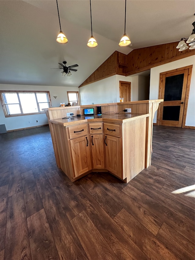 kitchen with a towering ceiling