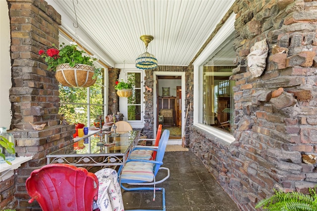 view of patio / terrace featuring covered porch