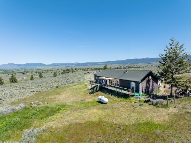 3851 Reed Butte Rd, Stevensville, MT 59870 - bird's eye view with a mountain view and a rural view