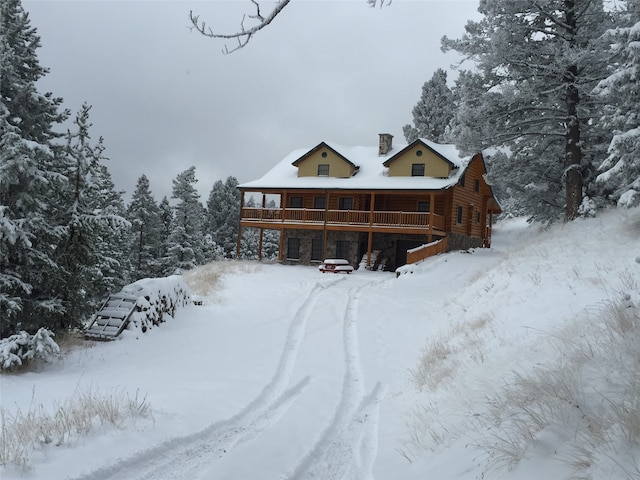 view of front of home