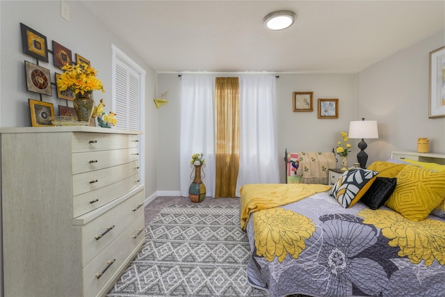 bedroom featuring carpet floors