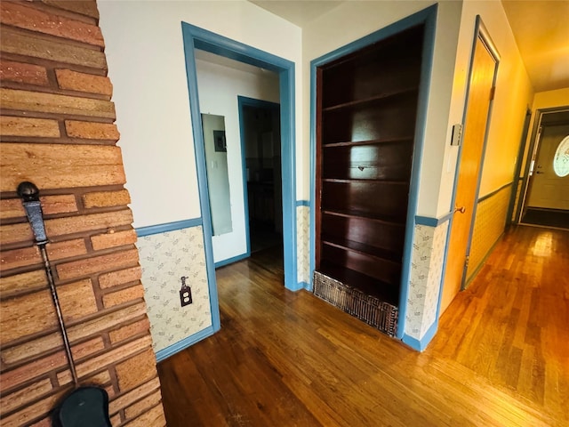 8 Cedar Gulch Ln, Thompson Falls, MT 59873 - corridor with wood finished floors and built in features