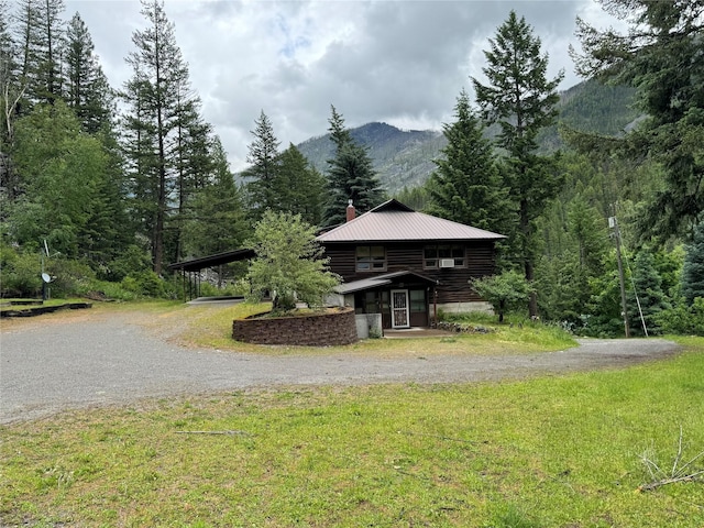 view of property's community featuring a mountain view