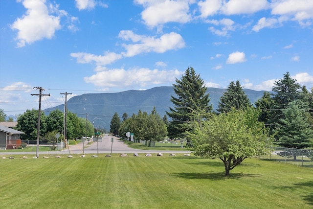 view of mountain feature