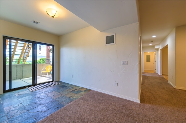 view of carpeted empty room