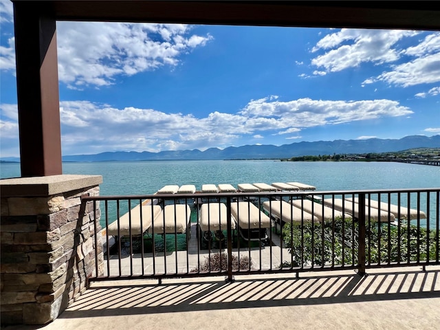 202 Shoreline Dr Unit 13, Polson, MT 59860 - water view featuring mountains