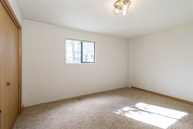 view of carpeted empty room